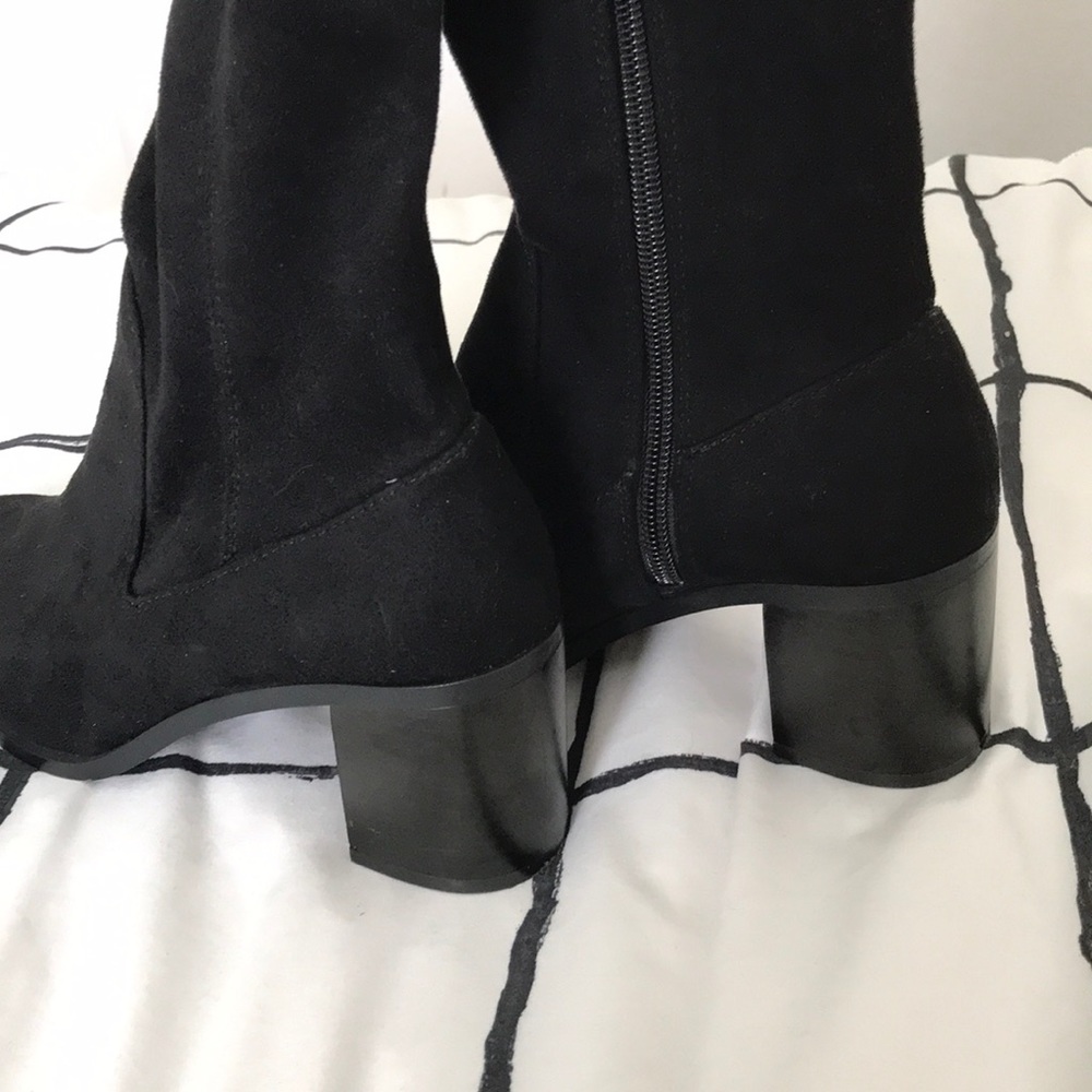 ZARA over the knee suede boots - Picture 4 of 6